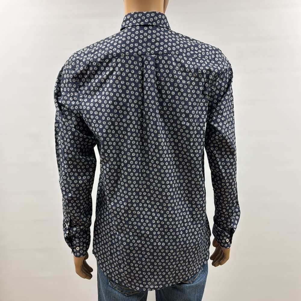 Alan Paine Fleetwood Classic Button-Up Floral Shirt Size Medium - Picture 4 of 12
